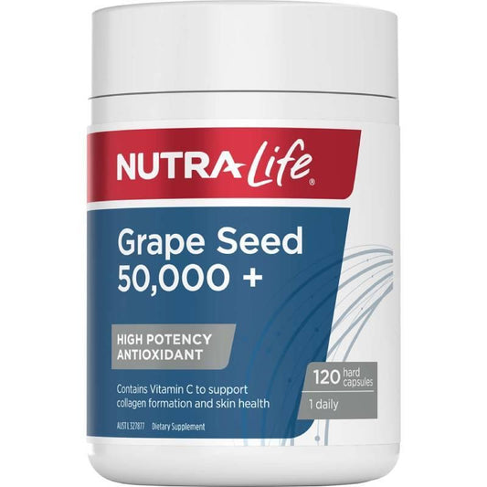 Nutralife Grape Seed 50000+ 紐西蘭紐樂 高含量葡萄籽膠囊 120粒