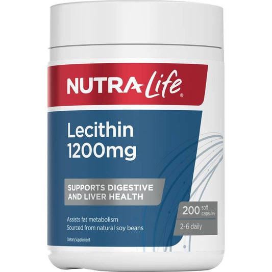 Nutralife Lecithin 紐西蘭紐樂 高含量大豆卵磷脂 1200mg 200粒