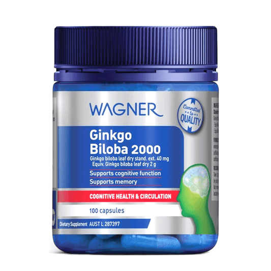 Wagner Ginkgo Biloba 澳洲瓦格納，銀杏2000 膠囊 100粒