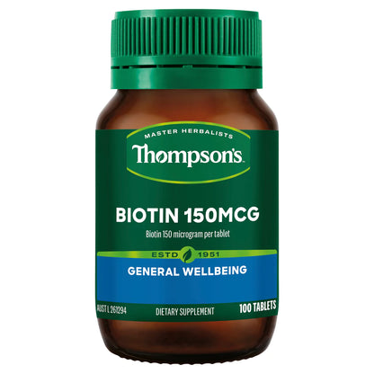 Thompson's New Zealand High Strength Biotin 100 Tablets