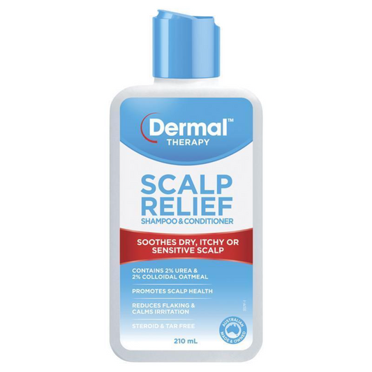Dermal Therapy Scalp Relief<br>Shampoo & Conditioner<br>澳洲 二合一頭皮舒緩洗髮精 210ml