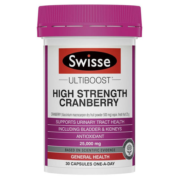 Swisse High Strength Cranberry <br>澳洲高含量蔓越莓 25000mg 30粒