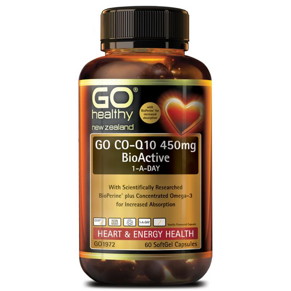 Go Healthy CO-Q10<br>紐西蘭 輔酶Q10 護心寶 450mg 60粒