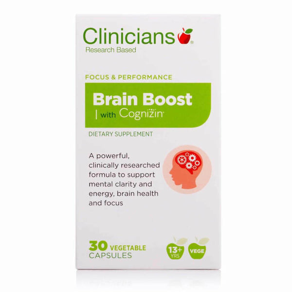 Clinicians Brain Boost <br>紐西蘭科立純 補腦精華膠囊 30粒