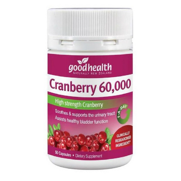 Good Health Cranberry<br>紐西蘭好健康 高含量蔓越莓 <br>60,000mg 50粒