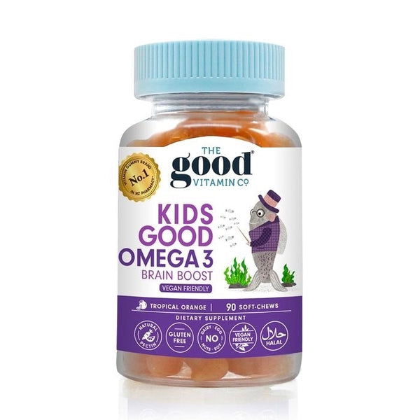 The Good Vitamin Co <br>紐西蘭兒童腦力OMEGA-3軟糖 90粒