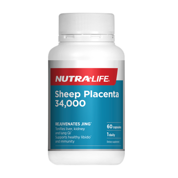 Nutralife Sheep Placenta <br>紐西蘭紐樂 羊胎素膠囊 34000mg <br>60粒 （04.2025）