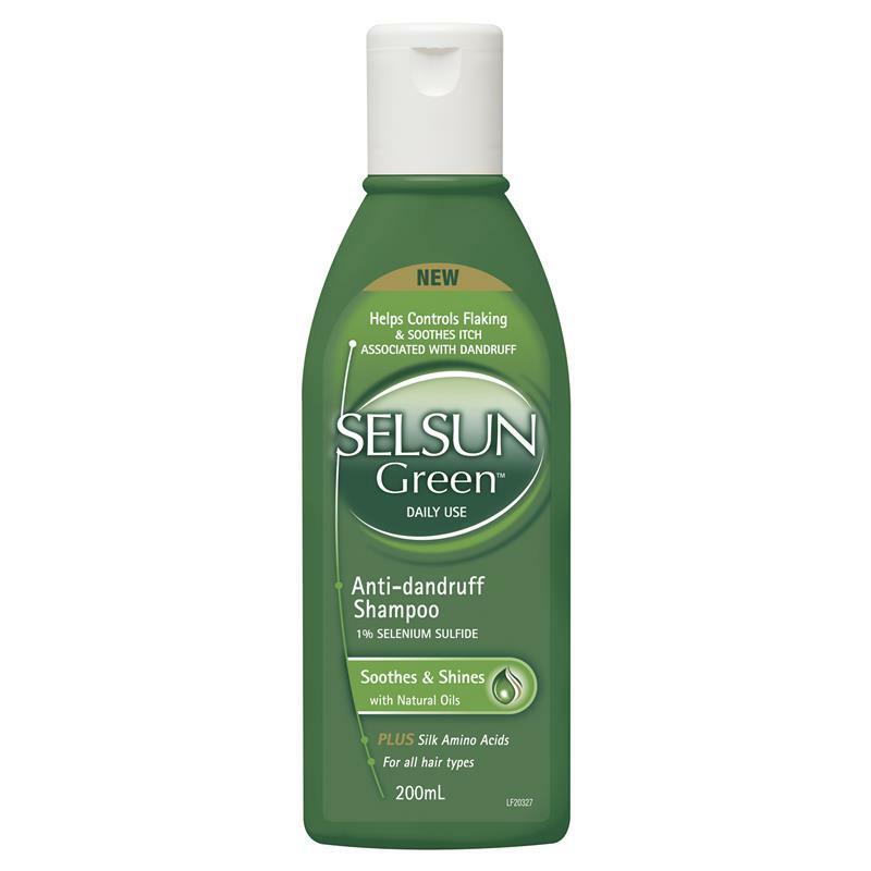 Selsun Green Anti Dandruff Shampoo，澳洲舒緩修護清爽洗髮精 200ml