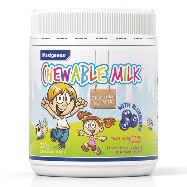 Maxigenes <br>澳洲牛奶咀嚼片含藍莓 150片