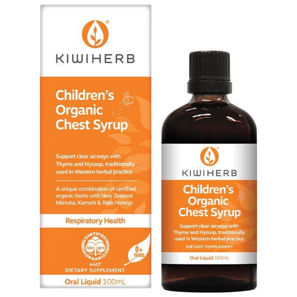 Kiwiherb Children's Organic Chest Syrup<br>紐西蘭兒童祛痰止咳糖漿 100ml <br>新包裝