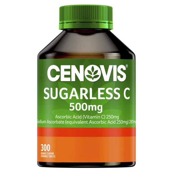 Cenovis Sugarless C<br>澳洲 低糖配方維生素 C咀嚼片 500mg 300粒