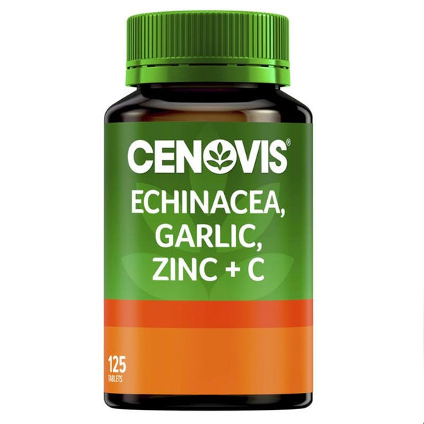 Cenovis <br>澳洲紫雛菊+大蒜+鋅+維生素 C <br>營養片 125粒