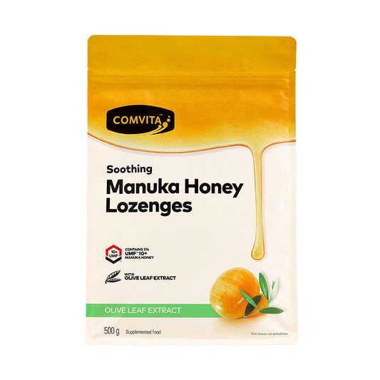 Comvita 紐西蘭康維他，麥蘆卡蜂蜜UMF10+蜂膠潤喉糖 橄欖葉味 500g