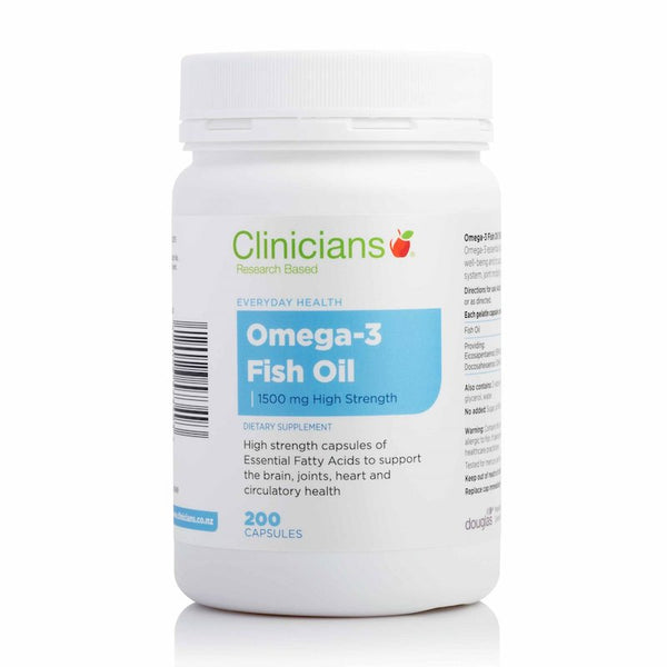 Clinicians Omega 3 <br>紐西蘭科立純 高強度魚油 1500mg 200粒