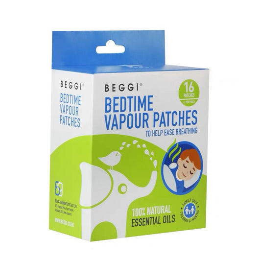 BEGGI BEDTIME VAPOUR PATCHES 紐西蘭 天然精油兒童通鼻貼 16入