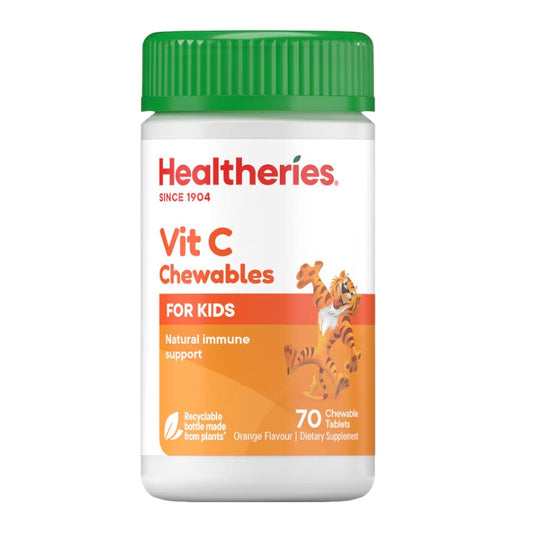 Healtheries Vit C 紐西蘭賀壽利 兒童維他命C咀嚼片 70粒