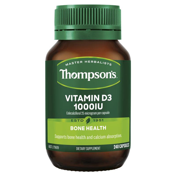 Thompson’s Vitamin D3<br>湯普森 維生素D3 膠囊 240粒