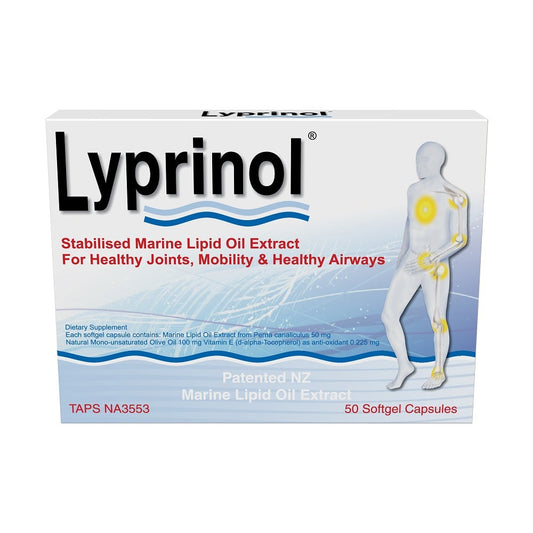 Lyprinol 紐西蘭利筋諾 綠唇(青口)胎貝精華 50粒