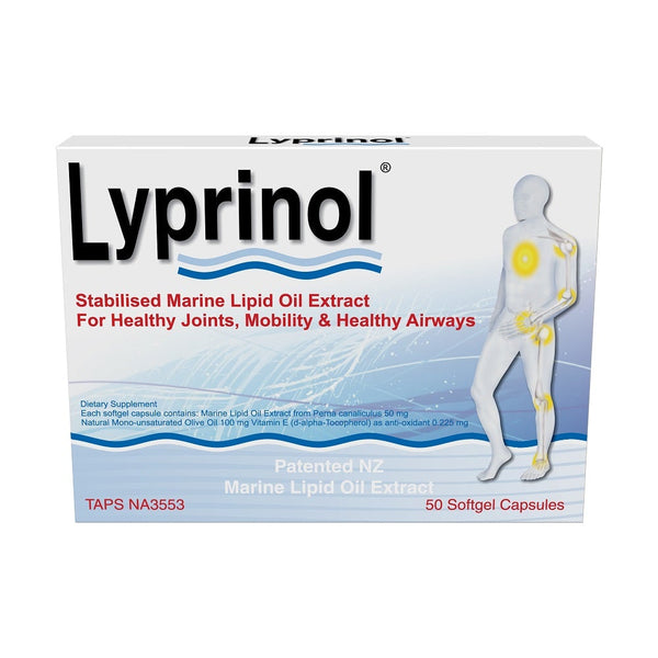 Lyprinol <br>紐西蘭利筋諾綠唇(青口)胎貝精華 <br>50粒